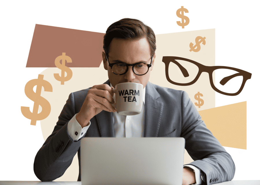 An infographic breaking down the costs of starting an eyewear brand.